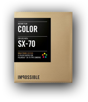 Color film for SX-70 type cameras gold
